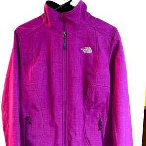 Women’s The North Face Faux Fur Lined Heavy Zip Coat/Jacket Size L Purple